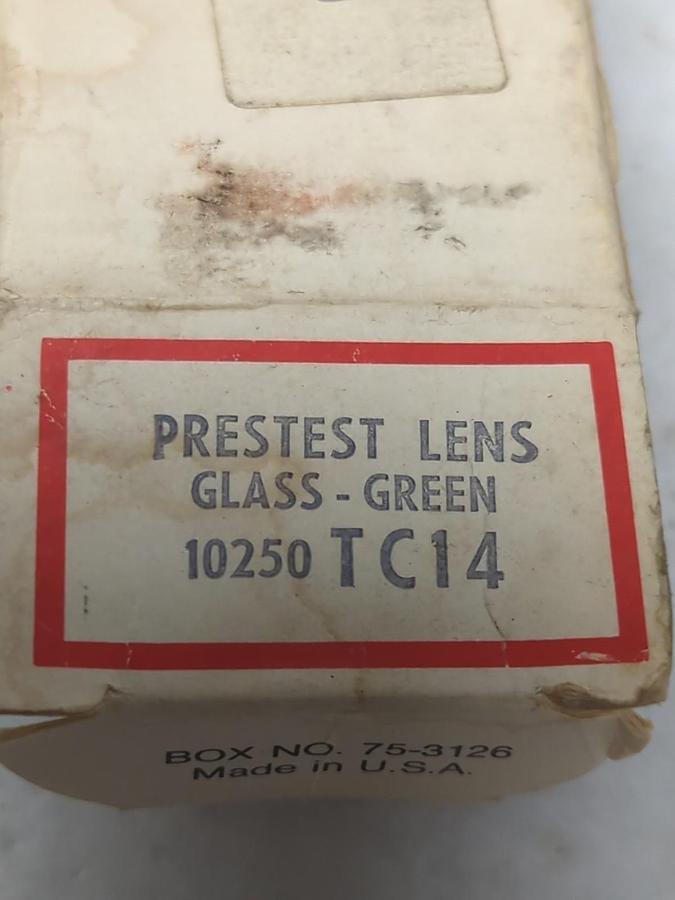 CUTLER-HAMMER,10250 TC14,PRETEST LENS GLASS GREEN NOS