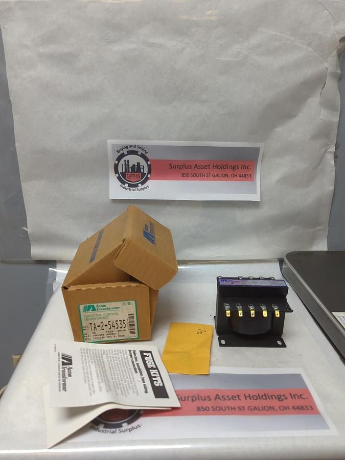 ACME,TA-2-54535,INDUSTRIAL CONTROL TRANSFORMER VA:50 1-PHASE NOS