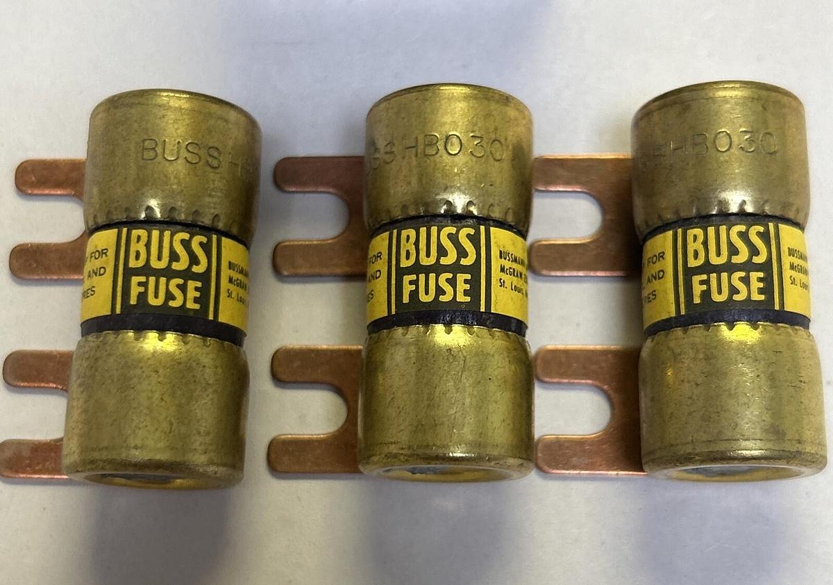 BUSSMANN,HBO30,FUSE 30A LOT OF 3