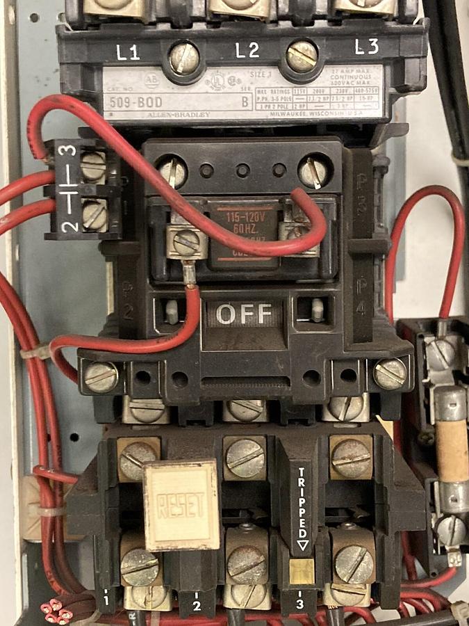 Used Allen-Bradley,2100 2113B,Size 1 Fused MCC 12 INCH Starter Bucket