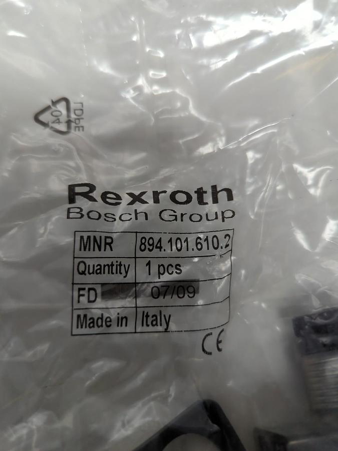 REXROTH,8941016102,SOLENOID VALVE CONNECTORS LOT OF 2 NOS