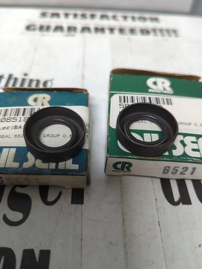 CHICAGO RAWHIDE,6521,OIL SEALS 0.656 IN X 1.128 IN LOT OF 2 NOS