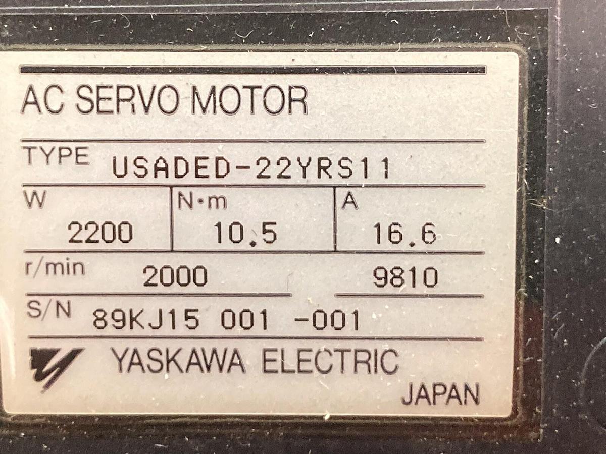 Used Yaskawa,USADED-22YRS11,Servo Motor with encoder UTMAN-B15ASB