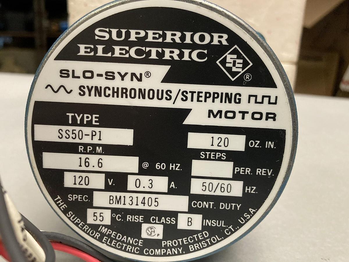 Used Superior Electric,SS50-P1,SLO-SYN Synchronous Stepping Motor