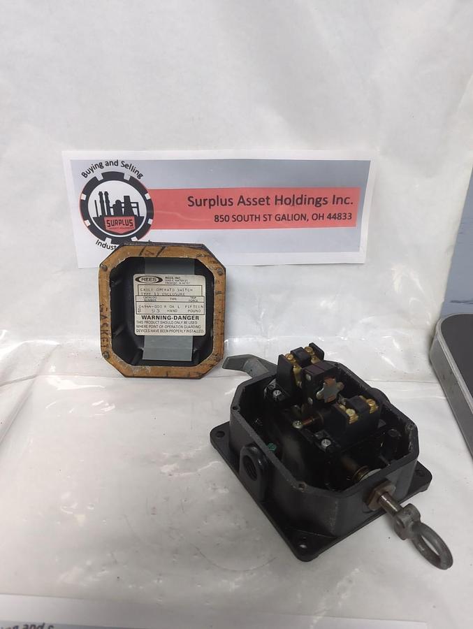 Used REES,04944-000 R OR L,CABLE OPERATED SWITCH TYPE 13 ENCLOSURE PRE-OWNED