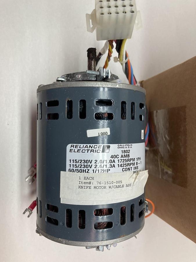 Used Reliance Electric,76-1510-005,Single Phase Transmission Motor 115/230V