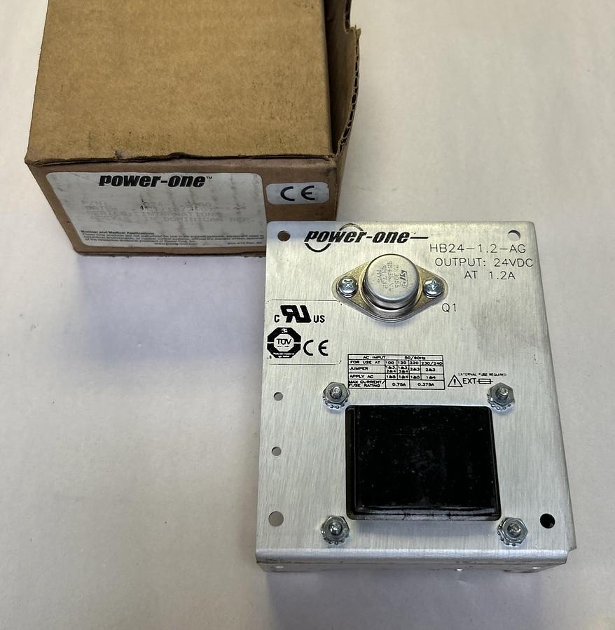 POWER-ONE,HB24-1.2-AG,POWER SUPPLY 24VDC 1.2A NOS