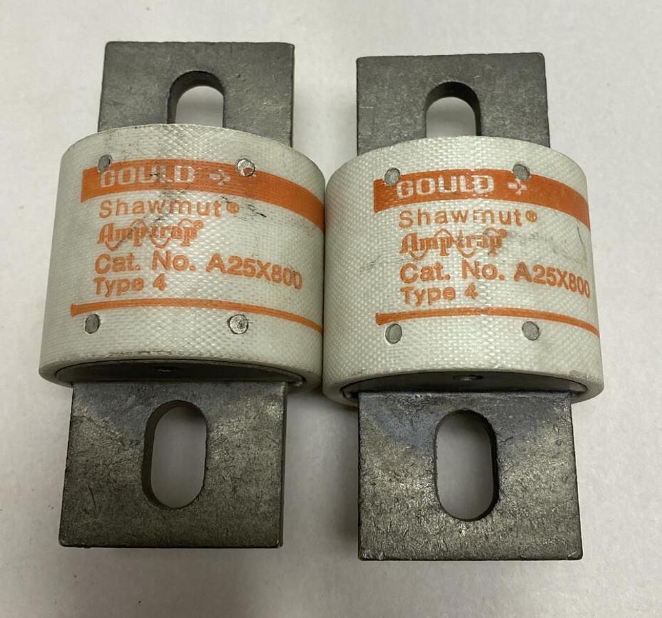 Gould Shawmut,A25X800,FUSE Lot of 2 NOS