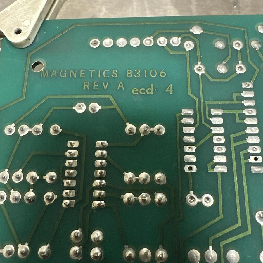 Used Magnetics,83106,Rev A PLC Circuit Board Module