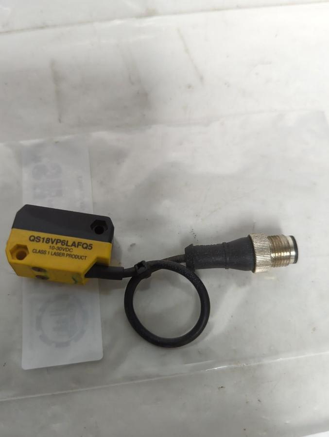 Used BANNER,QS18VP6LAFQ5,PHOTOELECTRIC LASER SENSOR 10-30VDC PRE-OWNED
