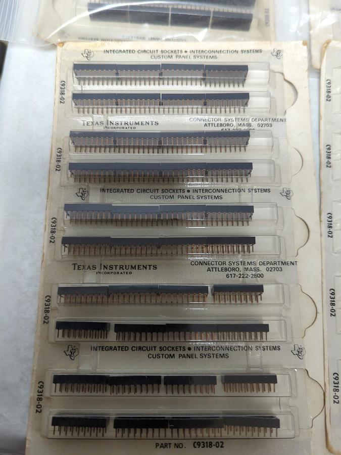 TEXAS INSTRUMENTS,C9318-02,INTEGRATED CIRCUIT SOCKET CONNECTORS LOT OF 160 NOS