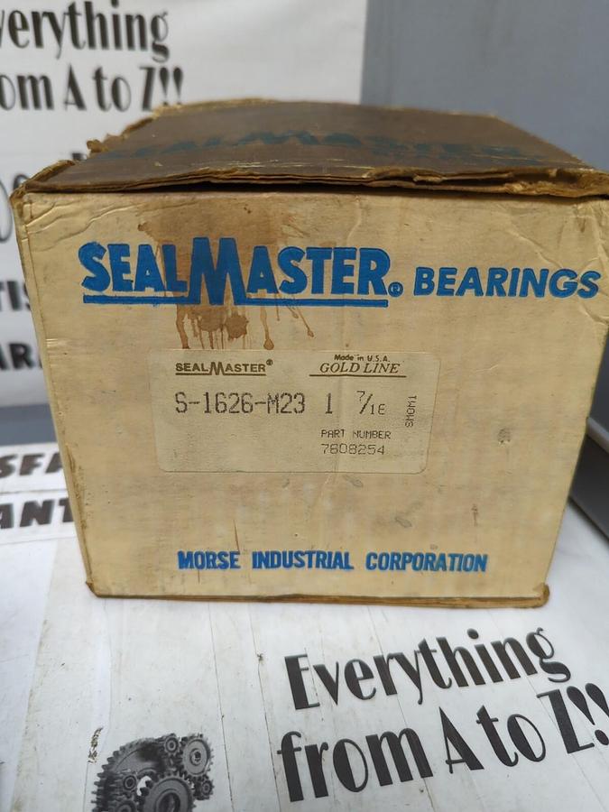 SEALMASTER,S-1626-M23,PILLOW BLOCK BEARING 1-7/16 INCH BORE NOS
