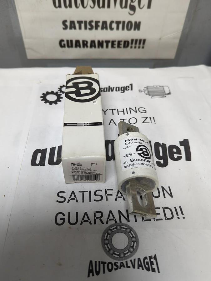 COOPER BUSSMANN,FWH-400A,SEMICONDUCTOR FUSE 400 AMP NEW