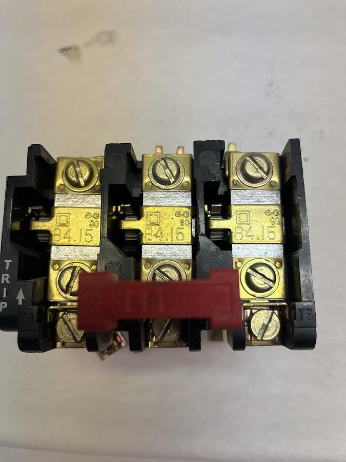 SQUARE D,9065SD05,OVERLOAD RELAY 9065-SD05 W/ B4.15 HEATERS