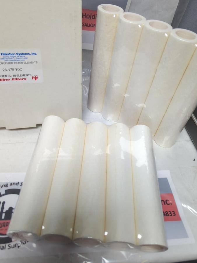 UNITED FILTRATION,25-178-70C,BONDED MICROFIBER ELEMENTS PACK OF 10PCS NOS