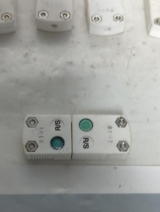 Used OMEGA,0002/0101,R/S CERAMIC THERMOCOUPLE FEMALE/MALE SETS LOT OF 8 PRE-OWNED