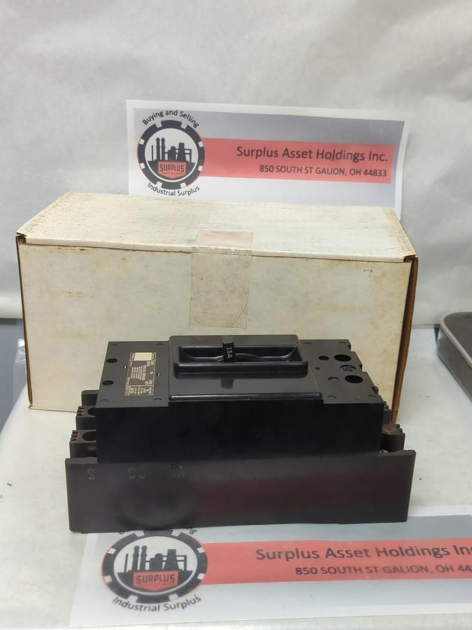 Used WESTINGHOUSE,F3015,CIRCUIT BREAKER 15 AMP 3-POLE PRE-OWNED