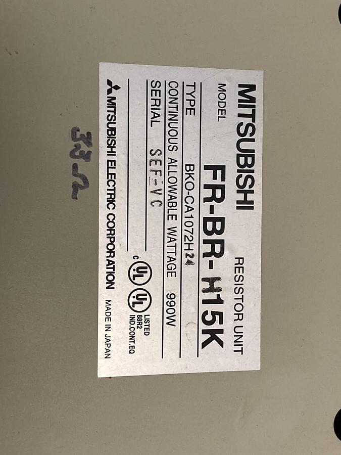 Used Mitsubishi,FR-BR-H15K VFD,AC Drive Inverter