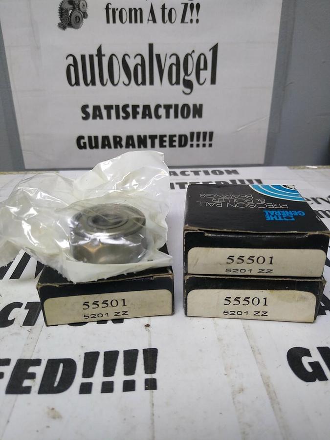 Used General Bearings,55501,Double Row Angular Contact Bearing Lot of 3 NOS
