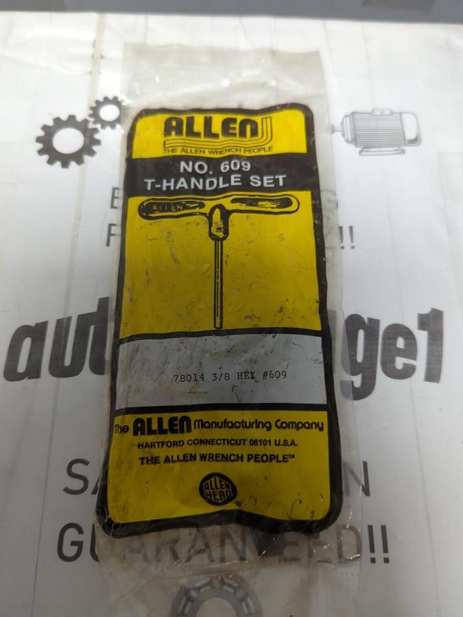 Used ALLEN,609,T-HANDLE SET 3/8 INCH HEX NEW