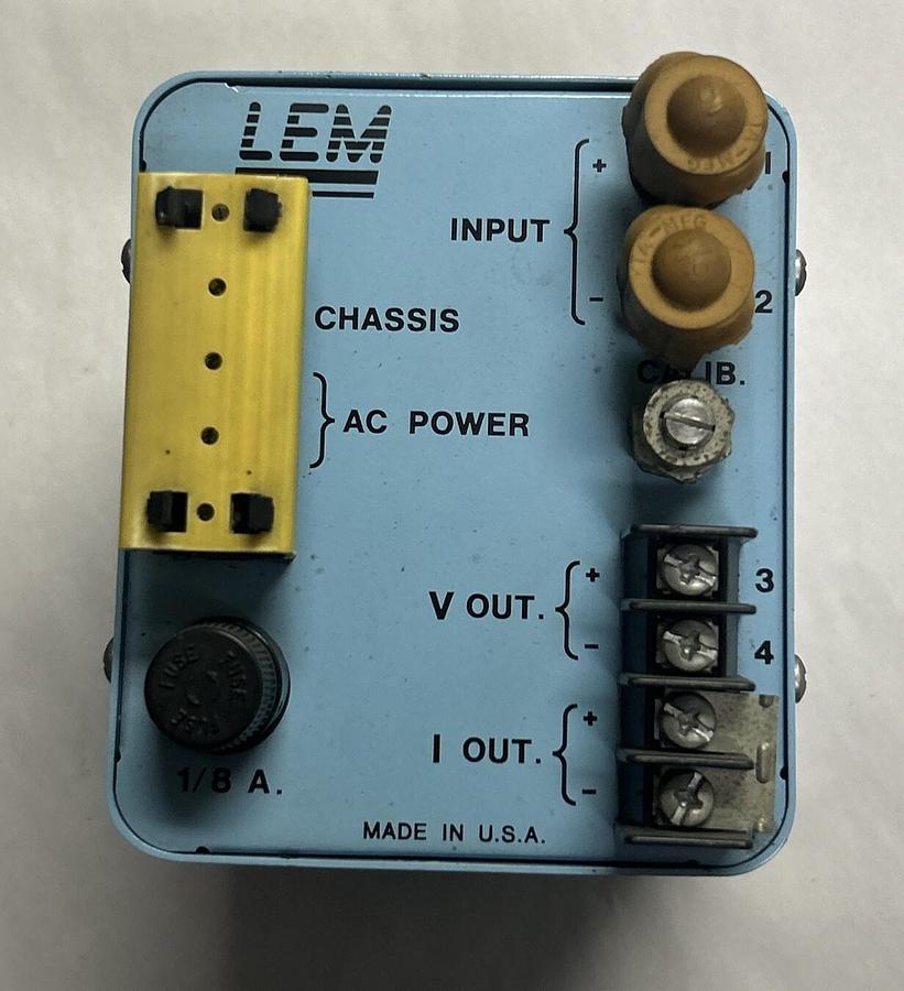 Used LEM DYNAMP,MVI,VOLTAGE ISOLATOR