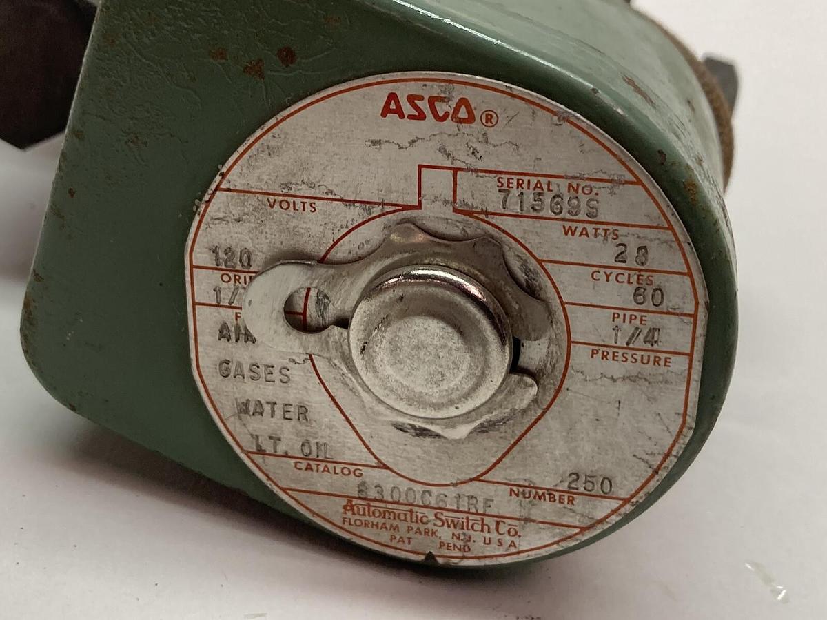 Used Asco,8300C61RF,Valve 120V