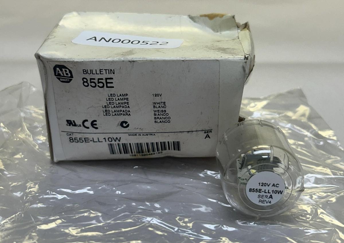 ALLEN BRADLEY,855E-LL10W,WHITE LED LAMP NOS