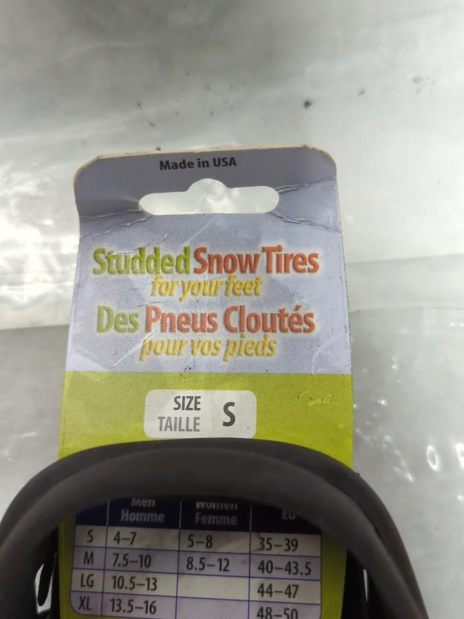 STABILIZERS LITE,SIZE S,STUDDED SNOW TIRES FOR YOUR FEET NOS