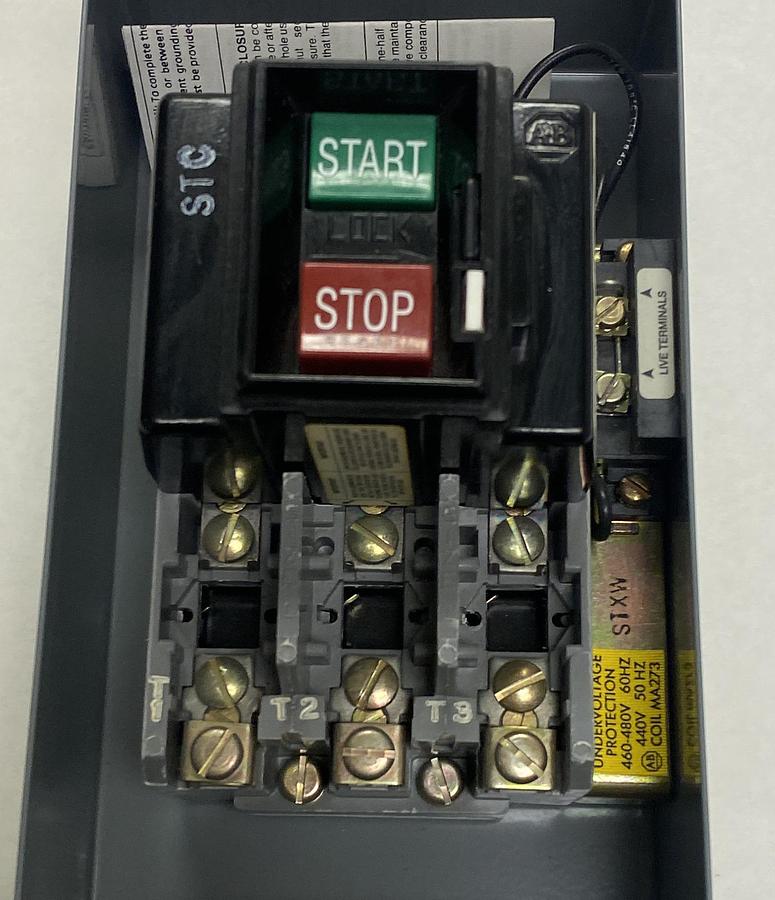 ALLEN BRADLEY,609U-BJB,SER K MANUAL STARTER NO COVER NEW NO BOX