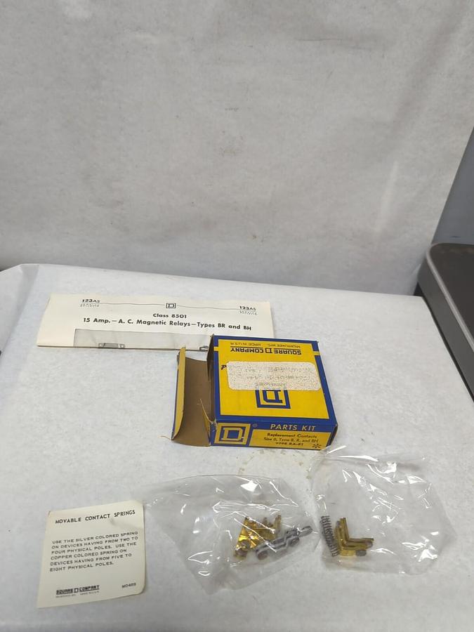 SQUARE D,RA-81,REPLACEMENT CONTACTS SIZE 0 TYPE B-R & BH NOS