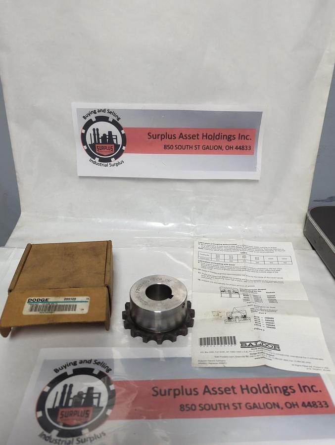 DODGE,099109,COUPLING FLANGE FB5016X1-1/8 NOS