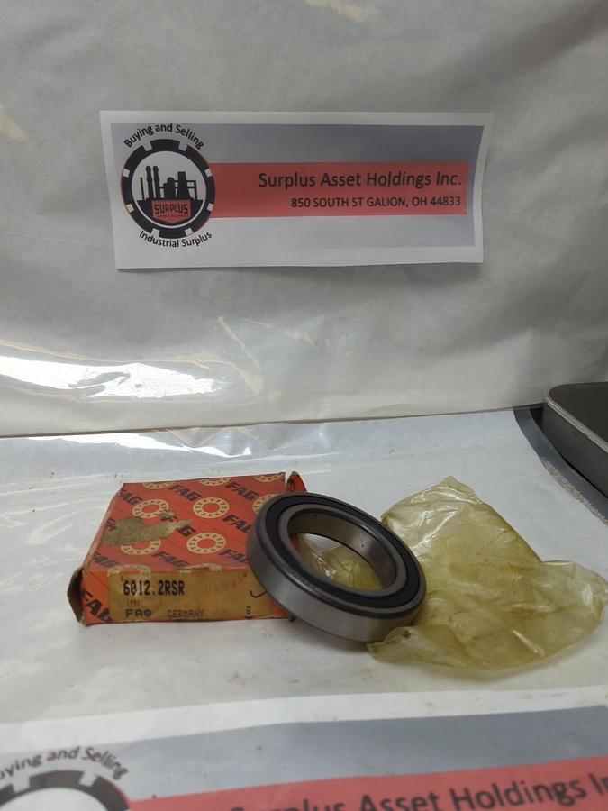 FAG,6012-2RSR,REUBBER SEALED DEEP GROOVE BALL BEARING NOS