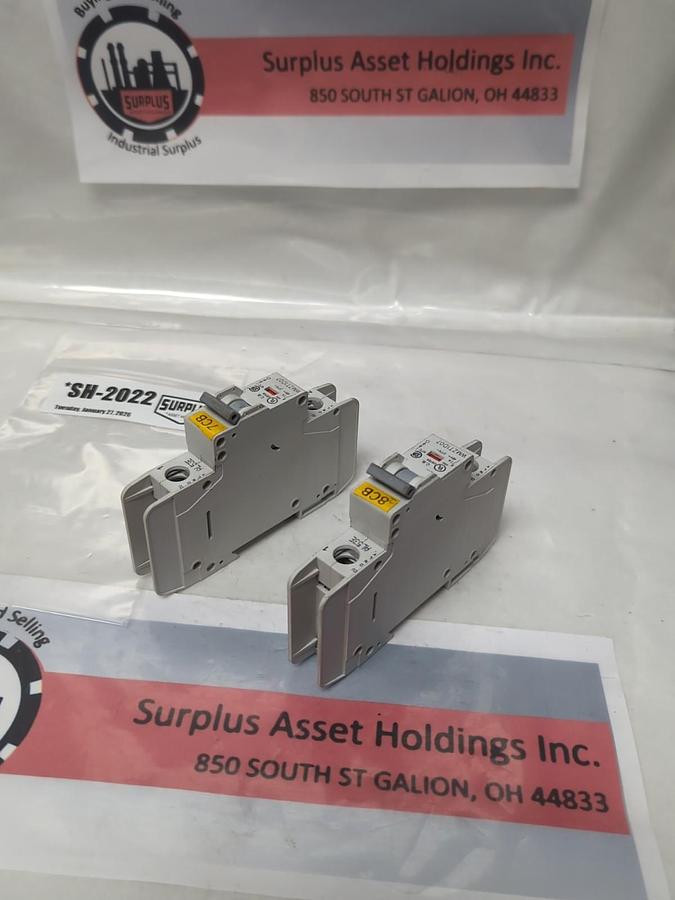Used EATON,WMZT1D07,1-POLE 7 AMP CIRCUIT BREAKER LOT OF 2 PRE-OWNED