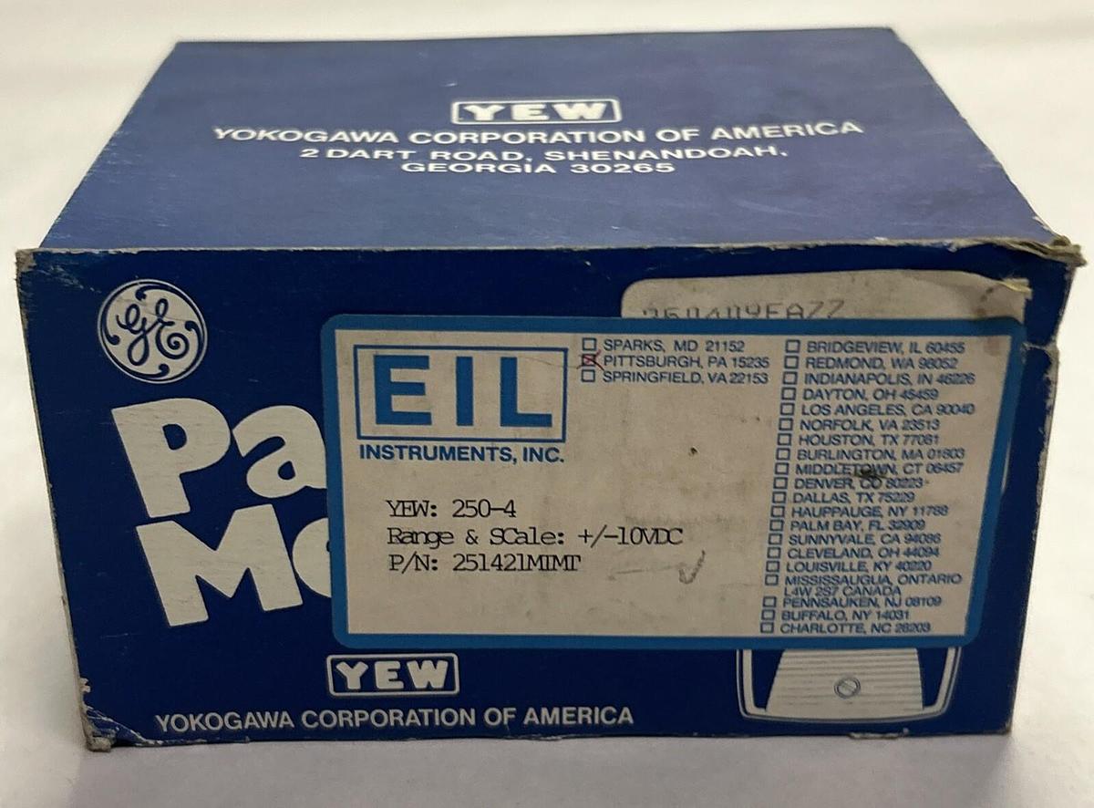 Used YOKOGAWA,250-4,PANEL METER NEW