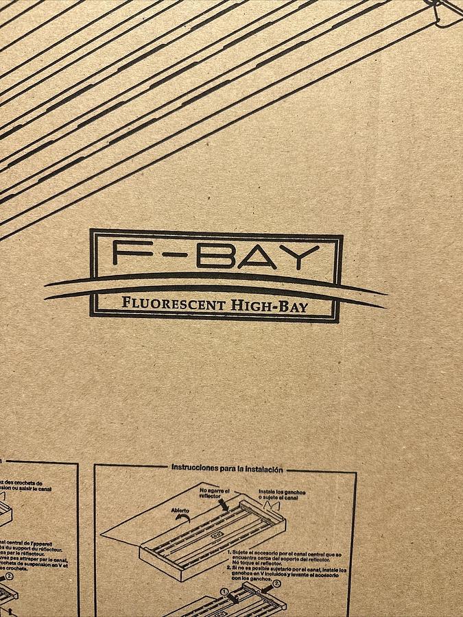 Used Cooper Lighting,HBE-454T5,Metalux High Bay Light Fixture 4' 8 or 10 Lamp Config.