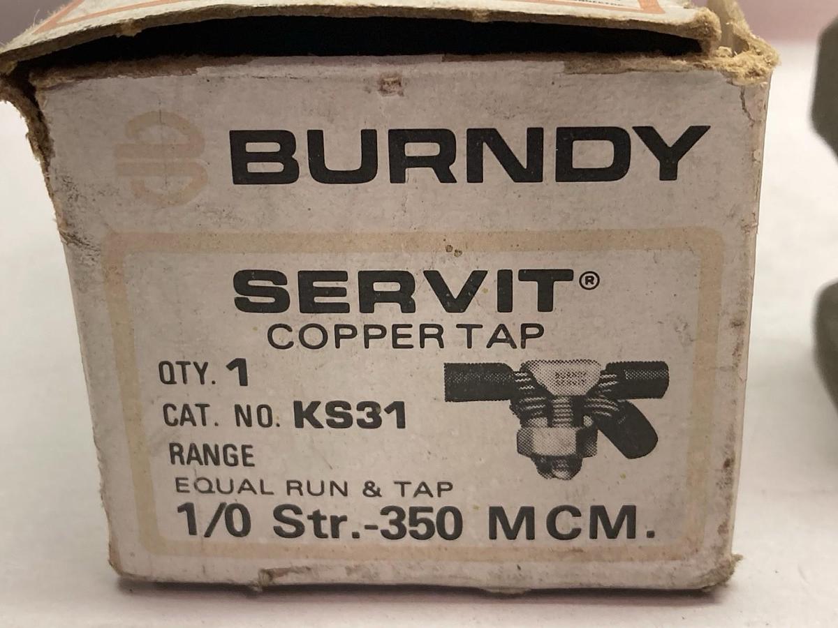 Used Burndy,KS31 -.350 MCM,Servit Copper Tap Conductor