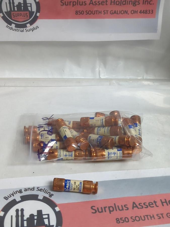 Used FERRAZ SHAWMUT,TR-2-1/4R,TRI-ONIC 2-1/4 AMP FUSE LOT OF 19 PRE-OWNED