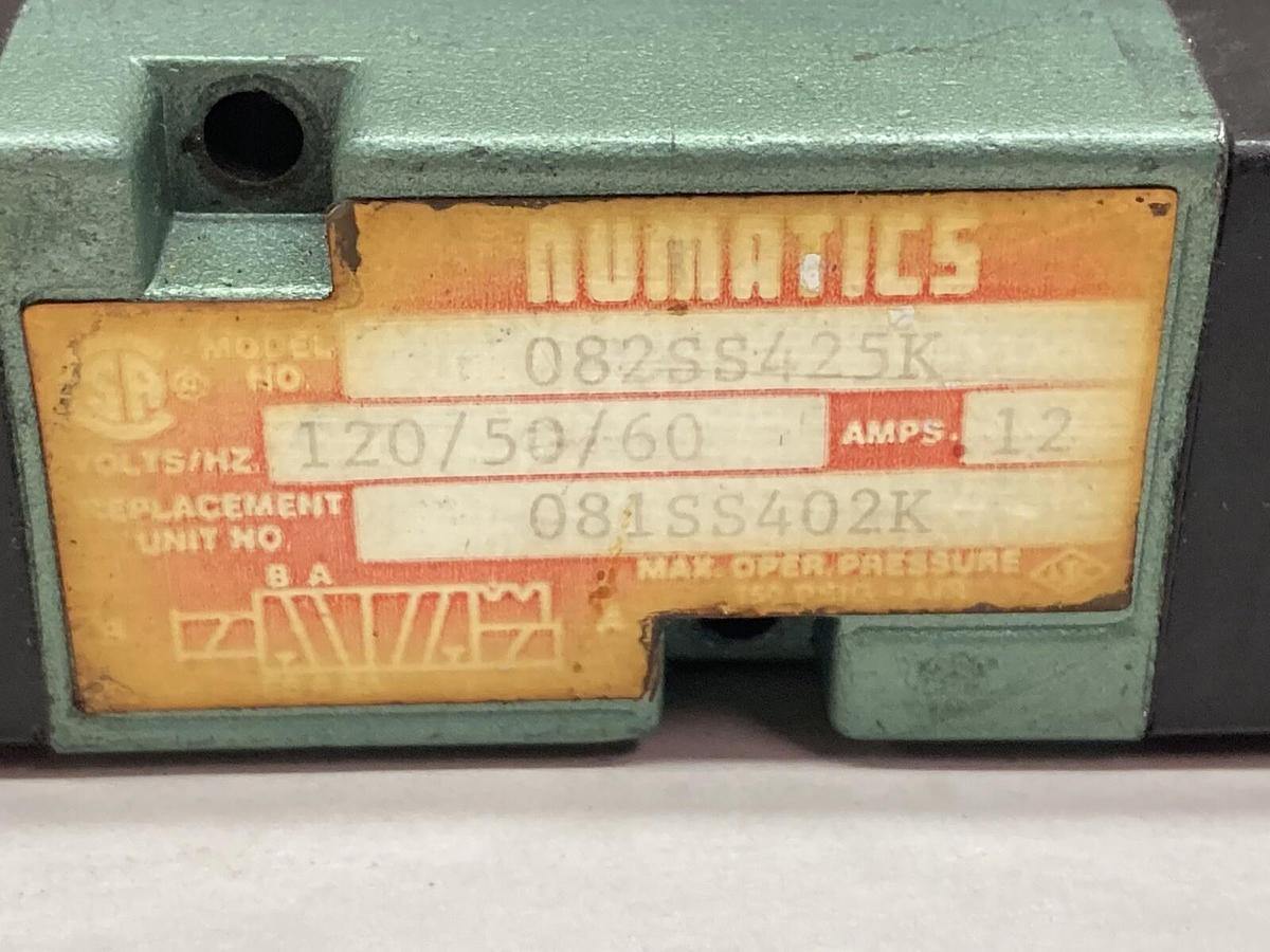 Used Numatics,082SS415K,Pneumatic Solenoid Valve
