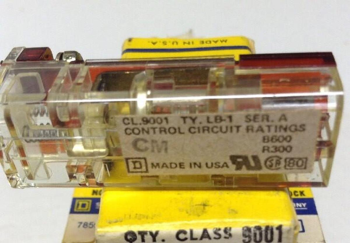 Square D,LB-1,N.C. Contract Block Class 9001 LOT OF 5