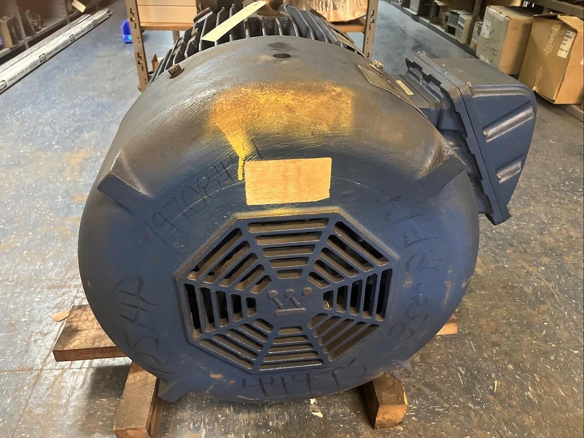 Used WESTINGHOUSE,S12502TX,OPTIM-XP MOTOR 125HP 3PH 444TS 3555RPM