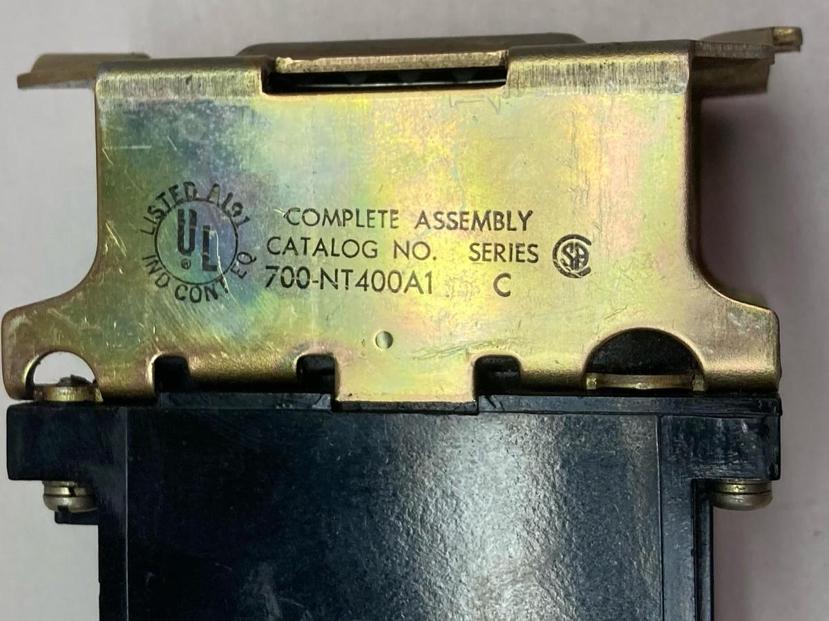 Used Allen-Bradley,700-NT400A1,Relay W/Pnuematic Time Delay Unit Ser C