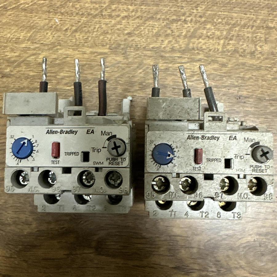 Used Allen Bradley,193-EA1CB,Overload Relay LOT of 2