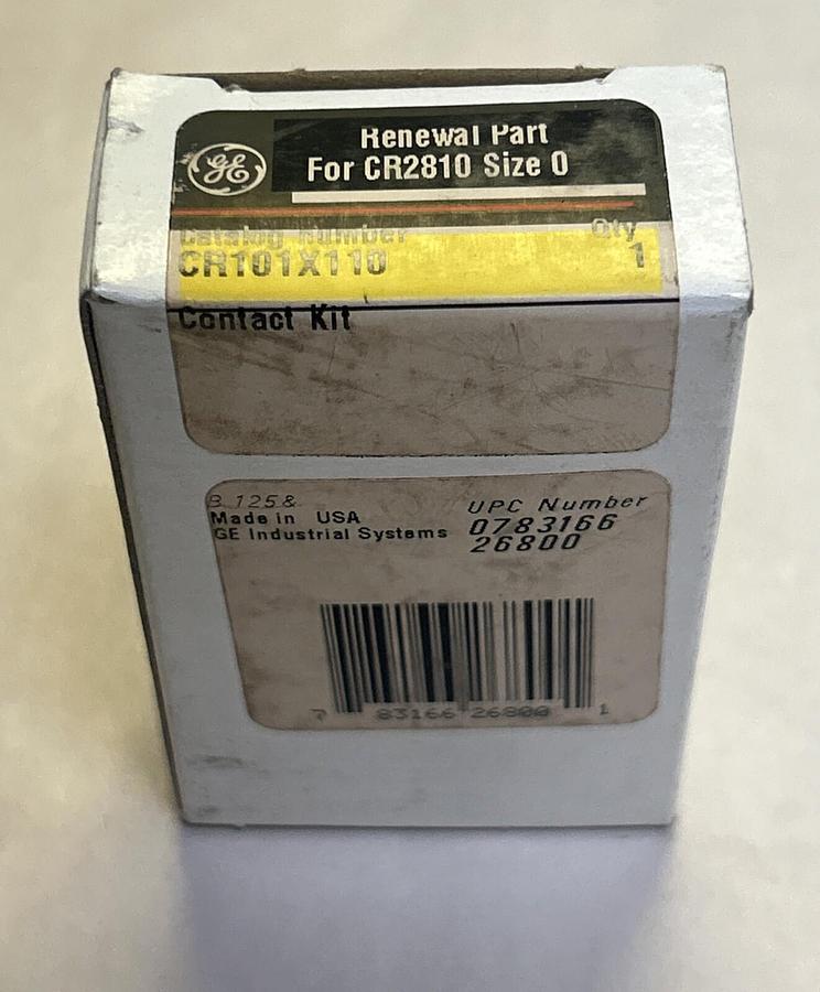 Used GENERAL ELECTRIC,CR101X110,CONTACT KIT SIZE 0 NEW