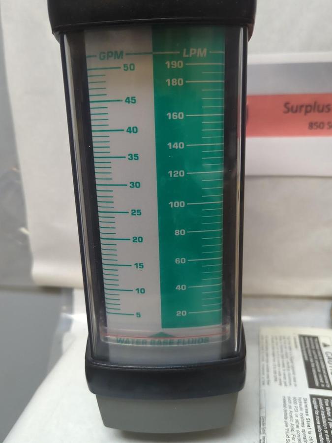 HEDLAND,H813A-050,FLOWMETER GPM 5-50 LPM 20-190 3500 PSI 241 BAR NOS