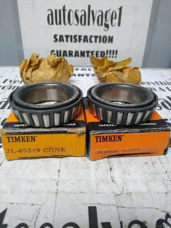 TIMKEN,JL-69349,ROLLER BEARING CONE LOT OF 2 NOS