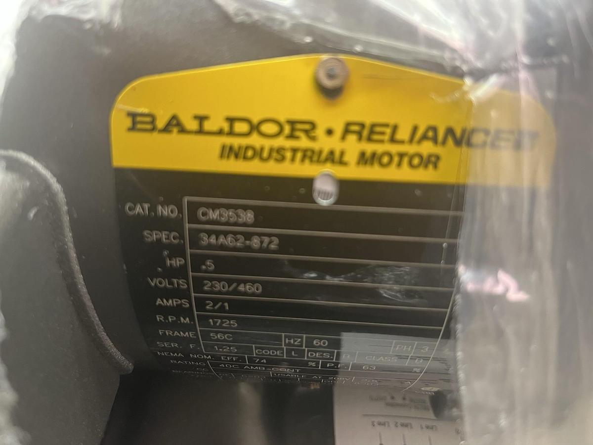 BALDOR,CM3538,C-FACE MOTOR 1/2HP 3PH 1725RPM 56C