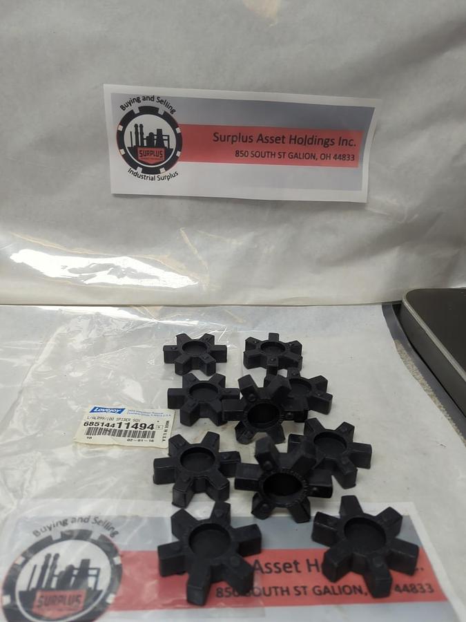 Lovejoy,1194,L-099 -L100 jaw spider coupling insert lot of 10 NOS