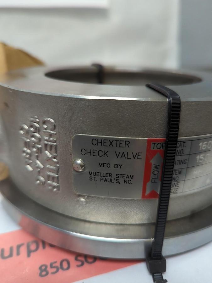 MUELLER,1601-C,STEAM SURE CHECK VALVE SIZE 4 NOS