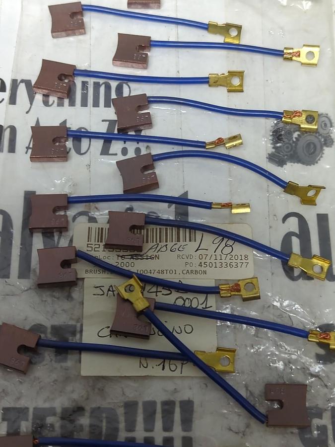 CARBON MOTOR BRUSHES,STYLE L98,LOT OF 16 NOS
