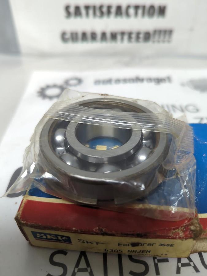 SKF,6305 NRJEM,DEEP GROOVE BALL BEARING WITH SNAP RING NOS